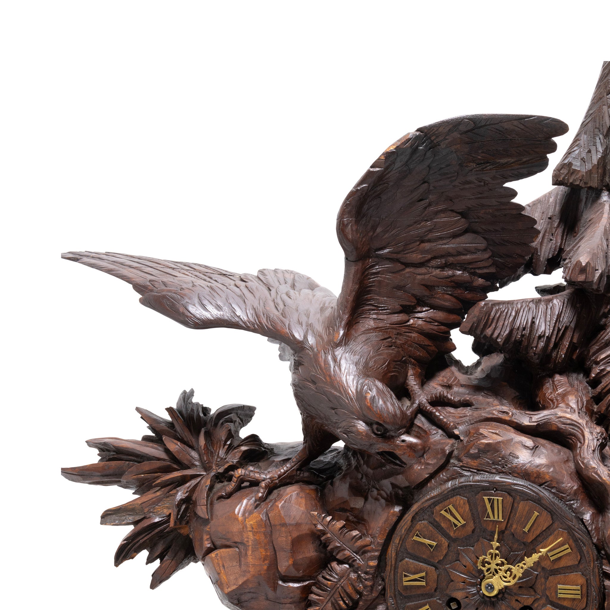 Monumental Black Forest Musical Mantel Clock