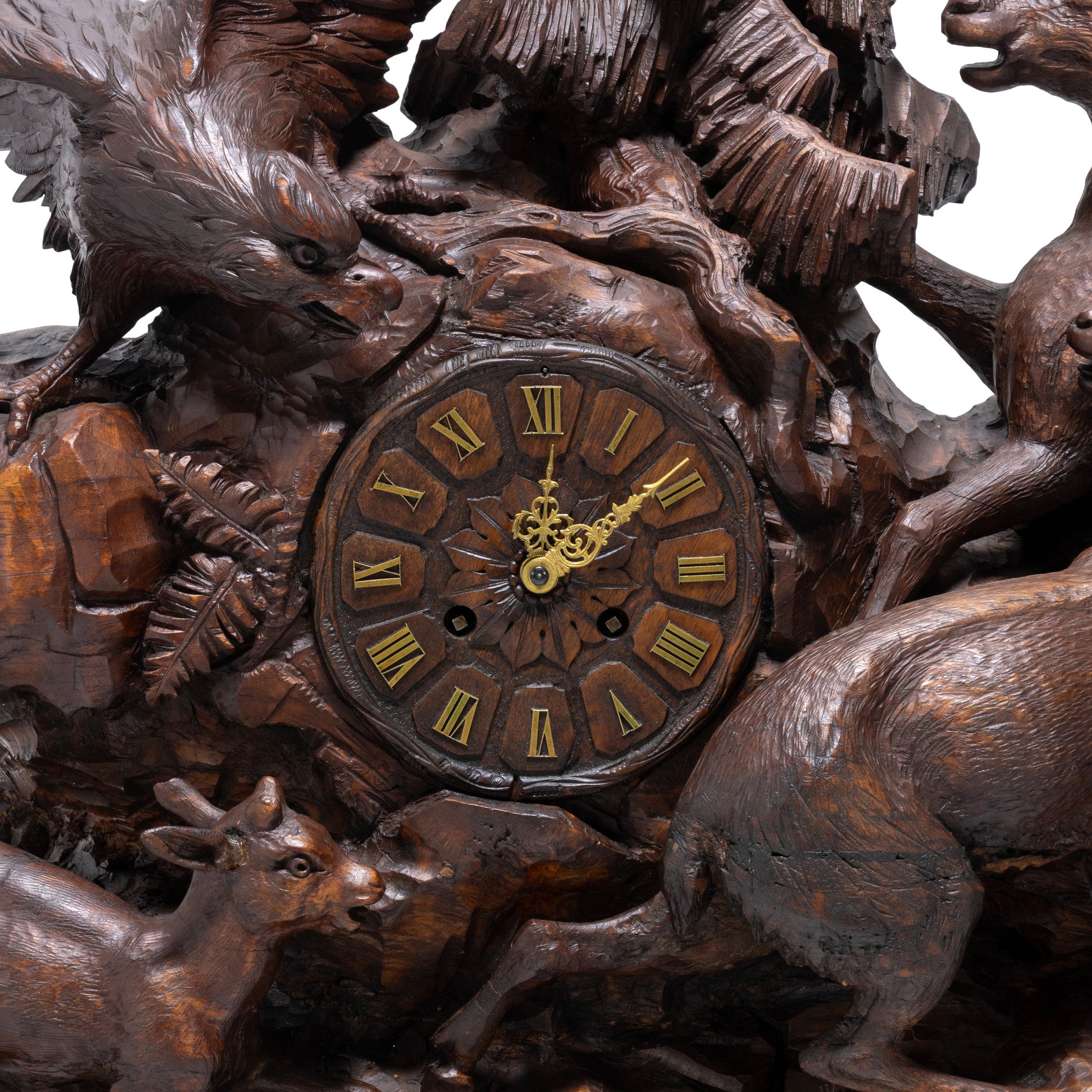 Monumental Black Forest Musical Mantel Clock