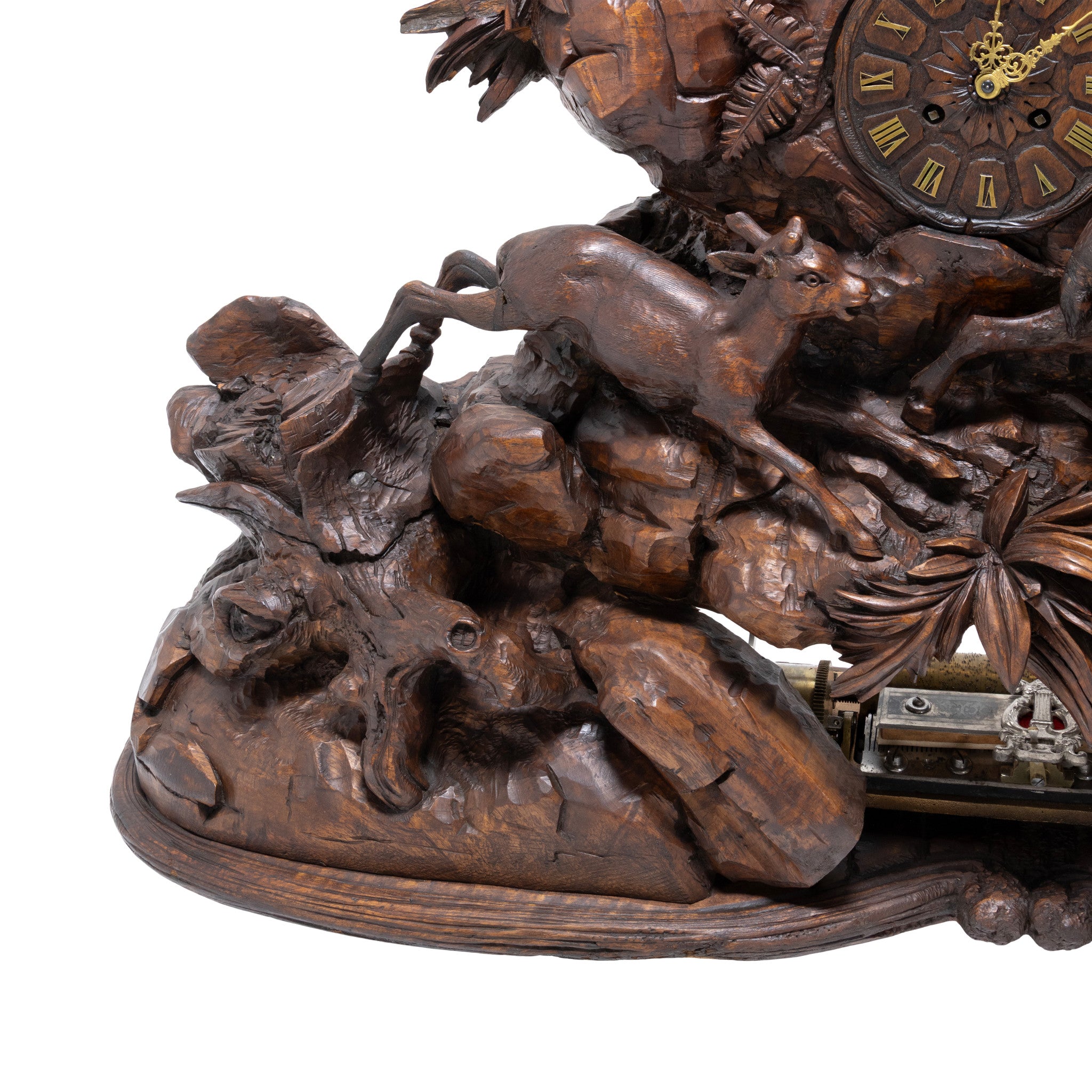 Monumental Black Forest Musical Mantel Clock