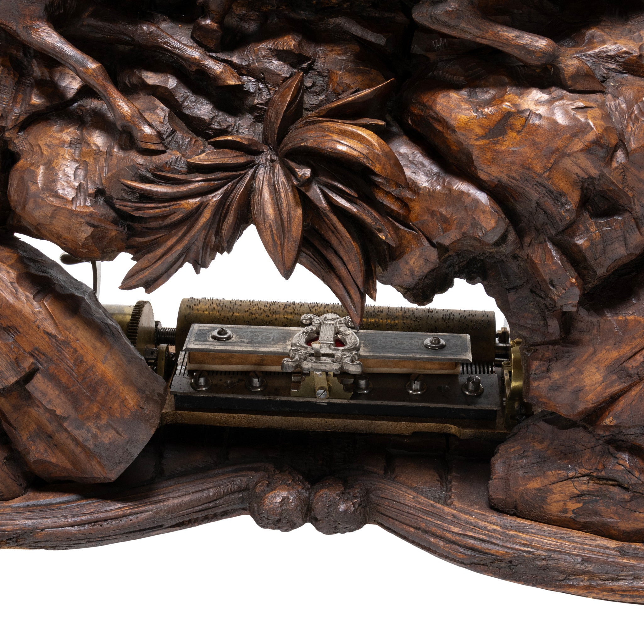 Monumental Black Forest Musical Mantel Clock