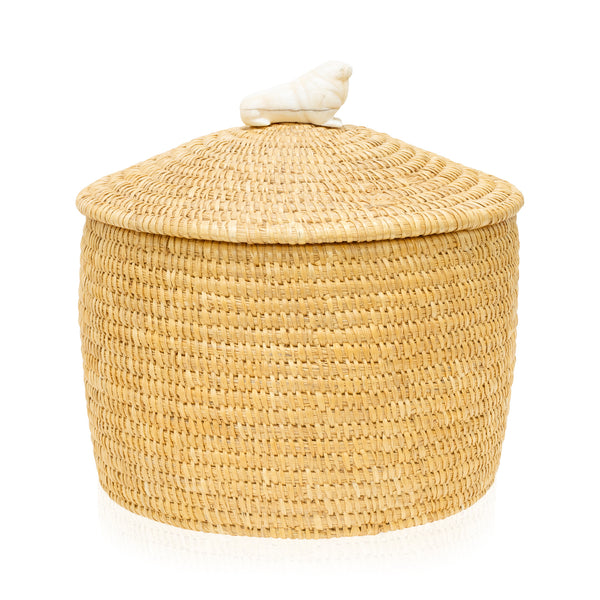 Inuit Basket, Native, Basketry, Vertical