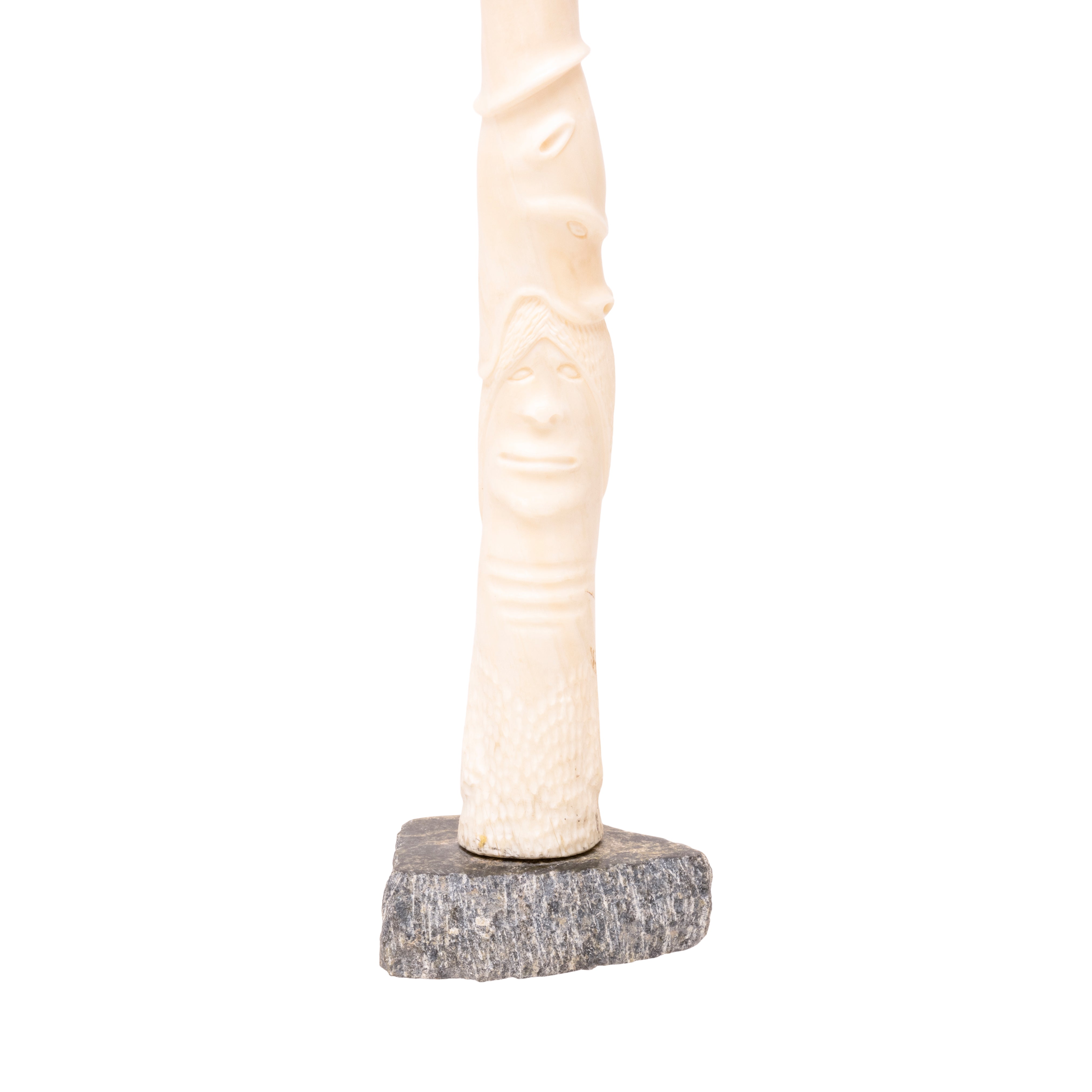 Inuit Carved Walrus Totem