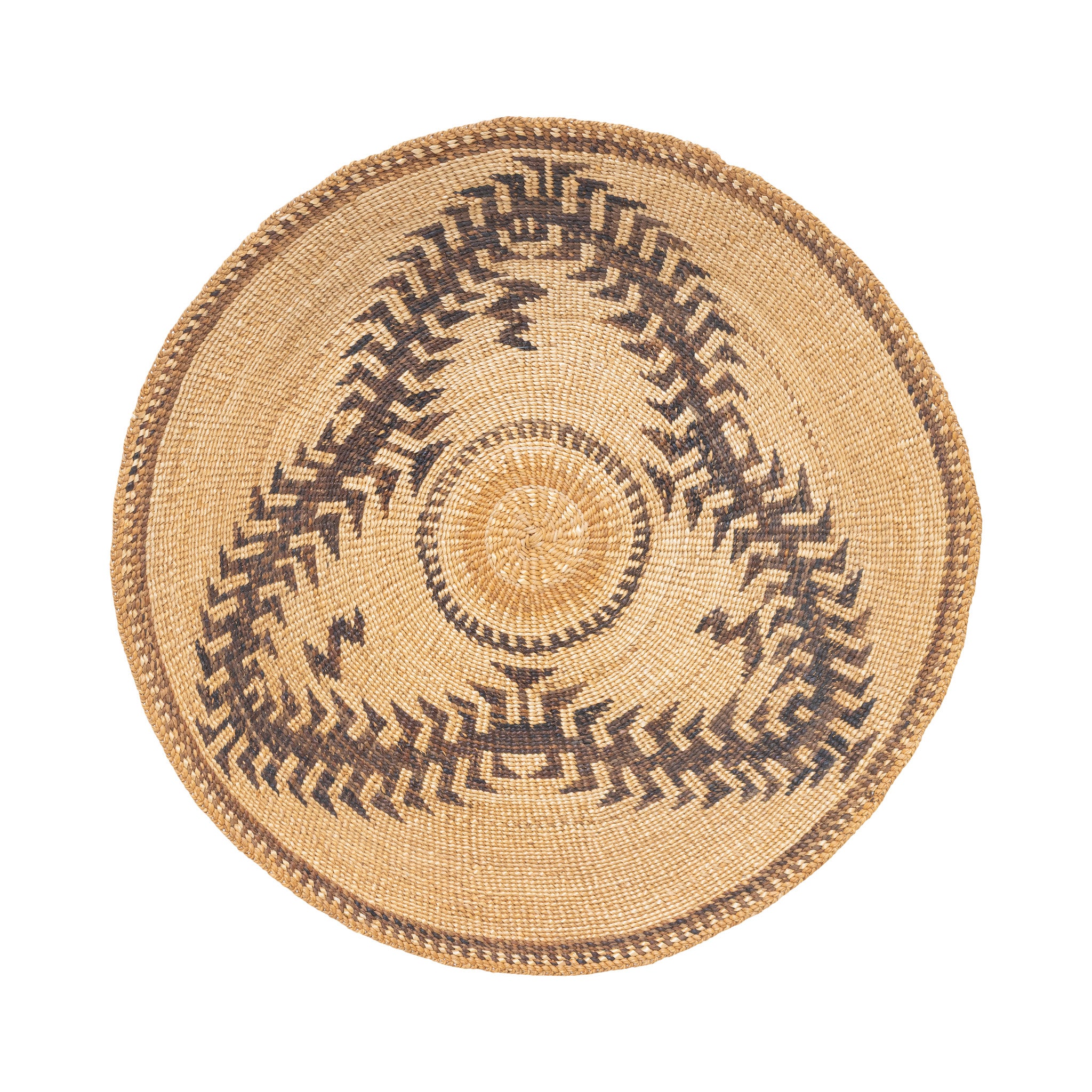 Achumawi Tray, Native, Basketry, Vertical