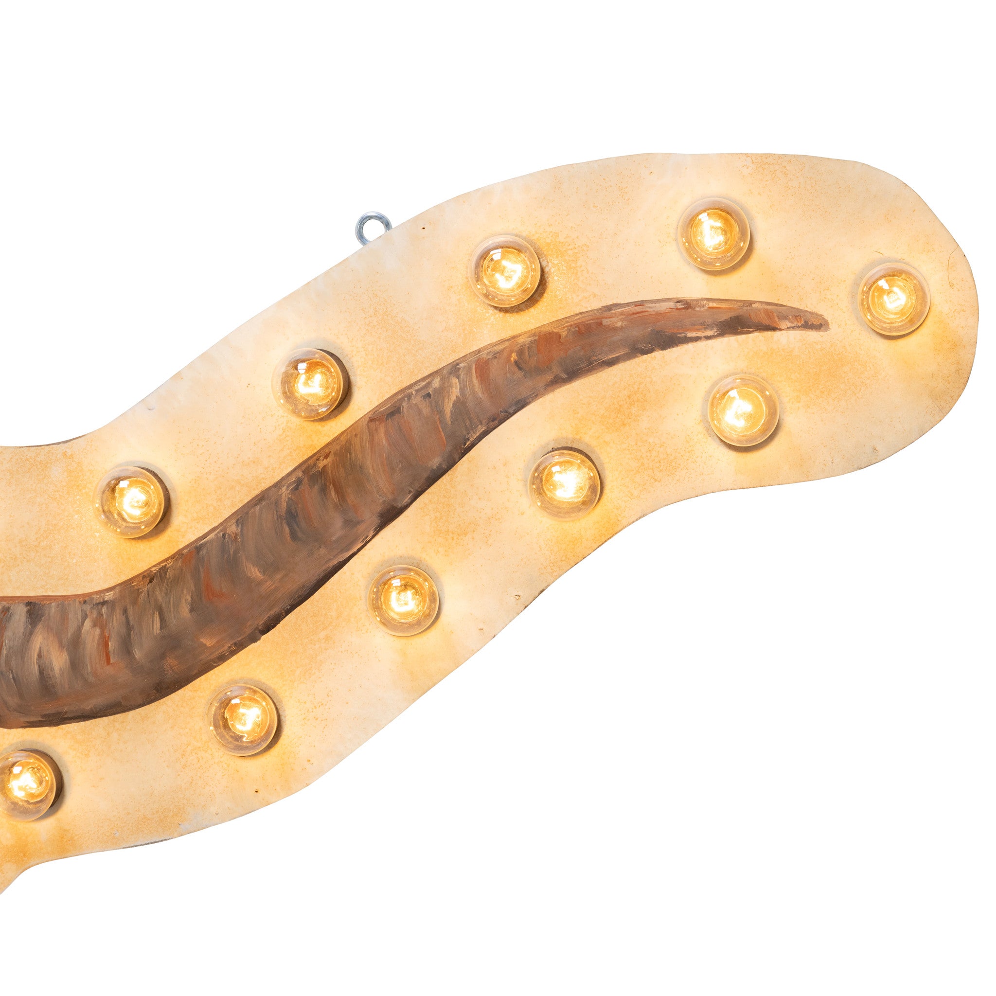 Lighted Longhorn Sign