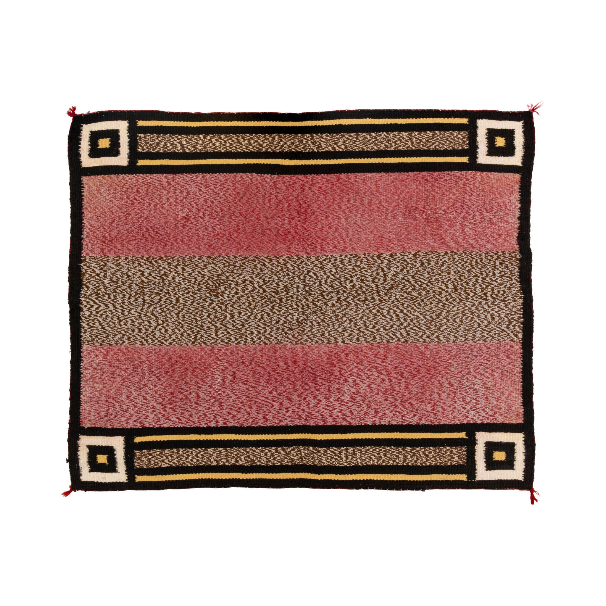 Navajo Twill Saddle Blanket, Native, Weaving, Single Saddle Blanket
