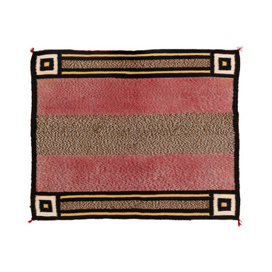 Navajo Twill Saddle Blanket, Native, Weaving, Single Saddle Blanket