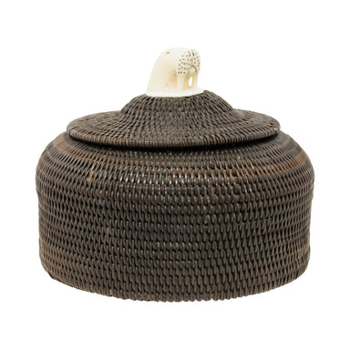 Baleen Basket by Adam Tooyak, Native, Basketry, Vertical