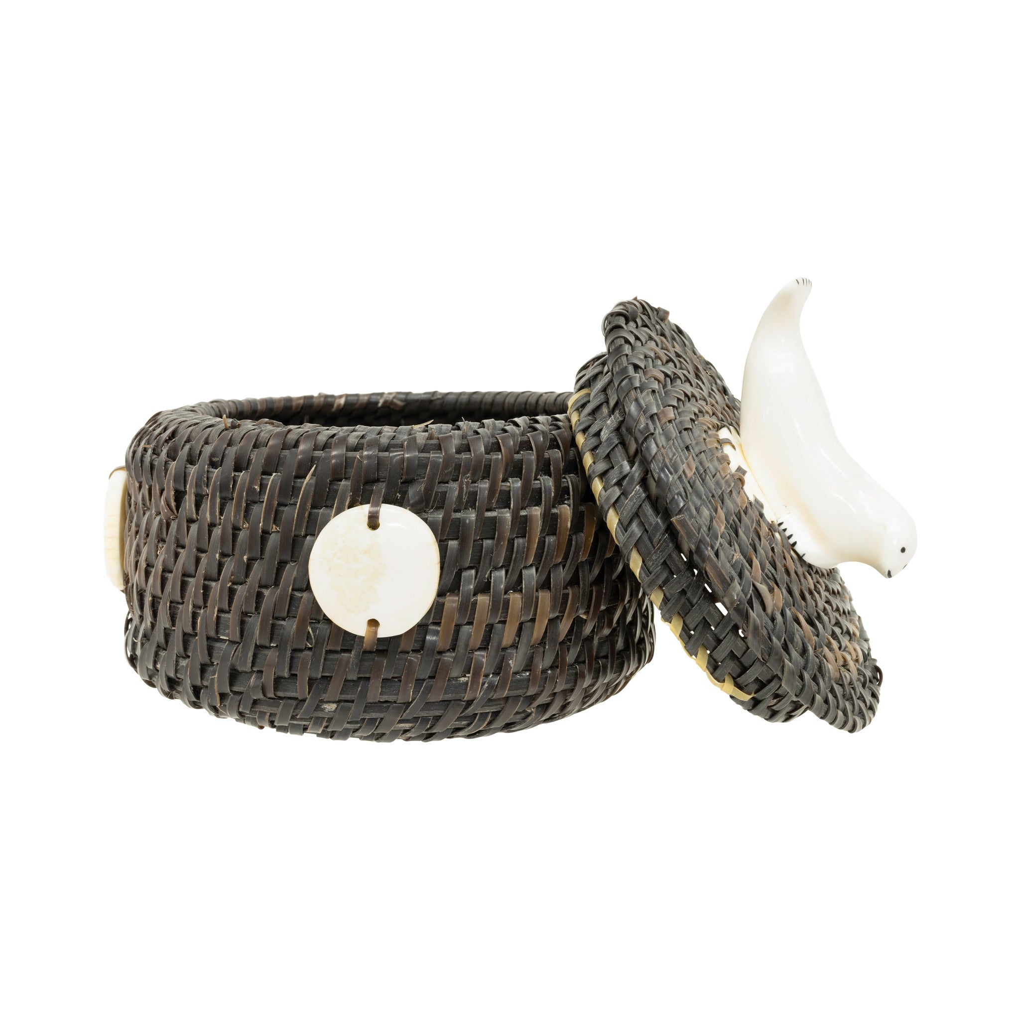 Alaskan Baleen Basket by Gregg Tagarook Sr.