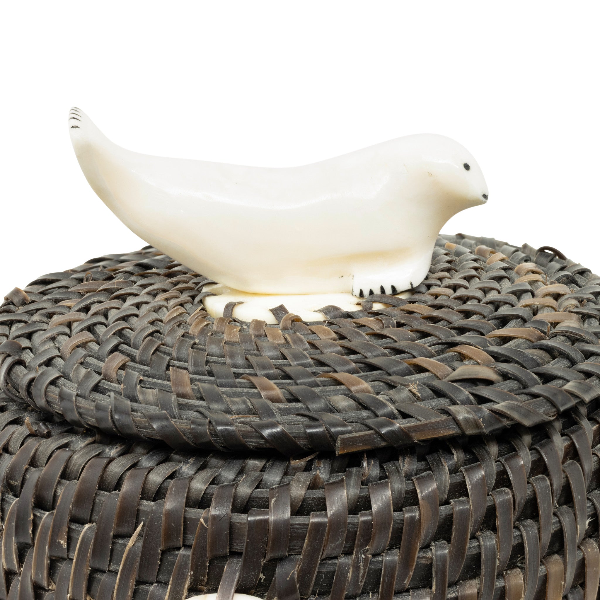 Alaskan Baleen Basket by Gregg Tagarook Sr.