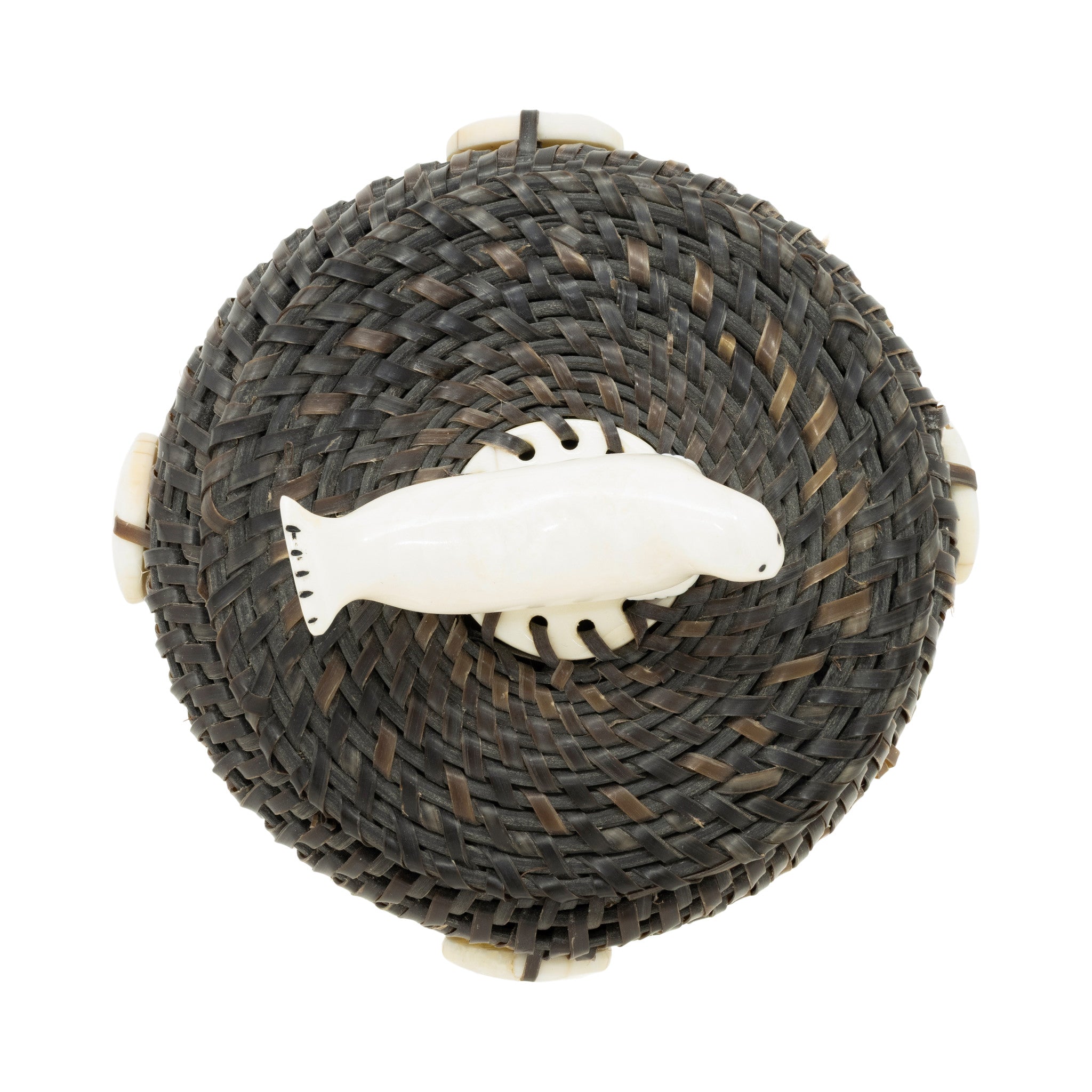 Alaskan Baleen Basket by Gregg Tagarook Sr.