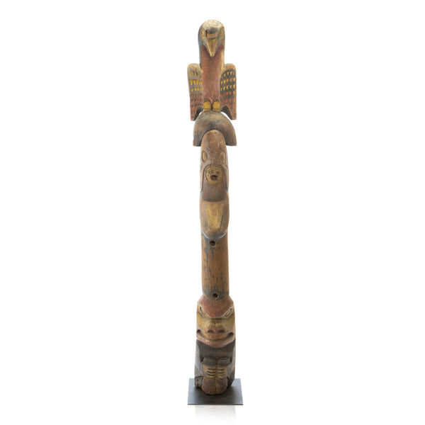 Nuu-chah-nulth Totem Pole, Native, Carving, Totem Pole