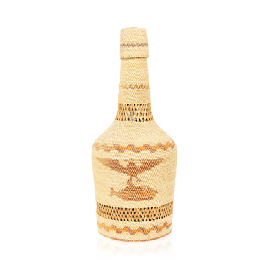 Nuu-chah-nulth Basketry Bottle, Native, Basketry, Bottle Basket