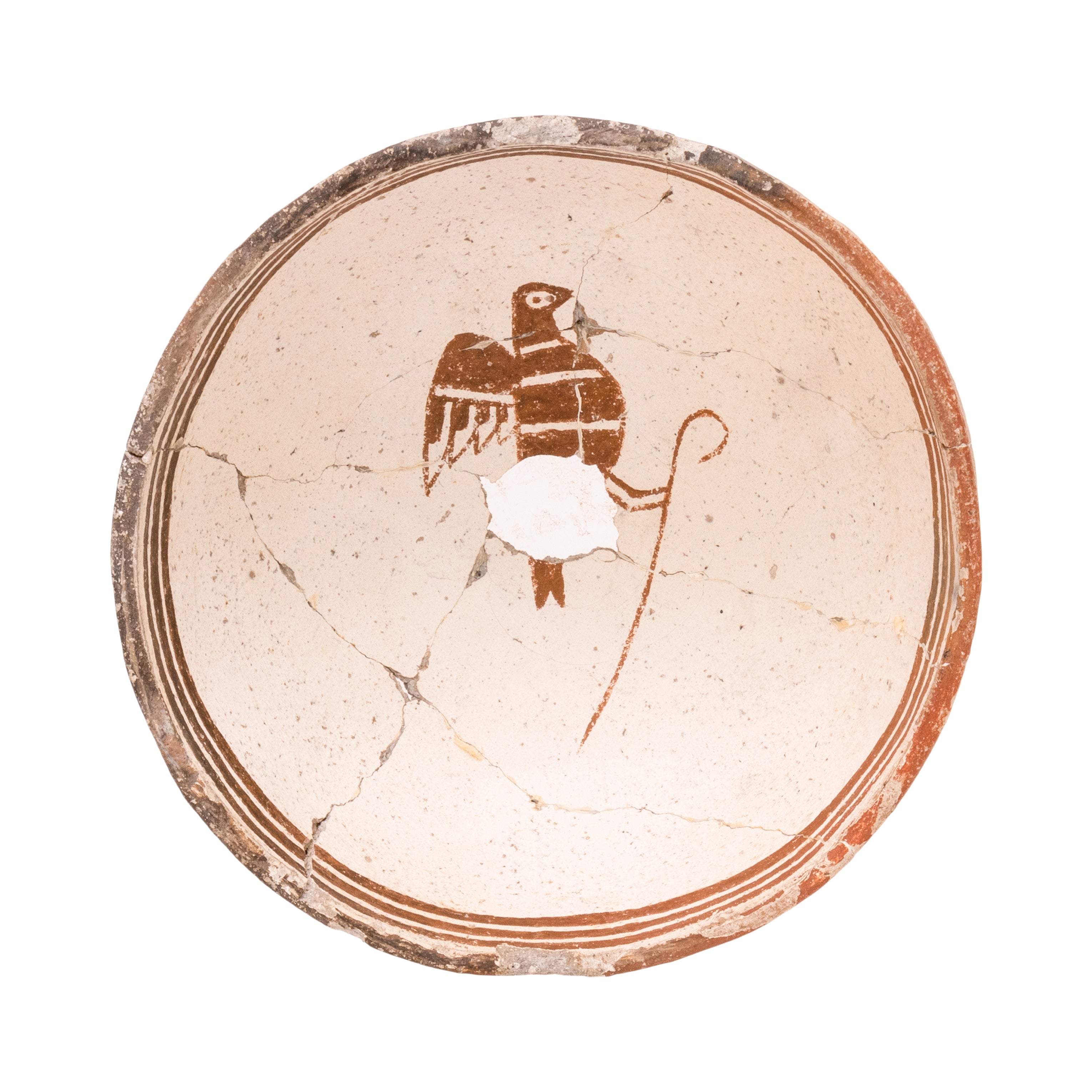 Prehistoric Mimbres Pictorial Bowl, Native, Pottery, Prehistoric