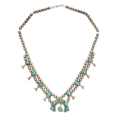 Turquoise Squash Blossom, Jewelry, Squash Blossom, Native