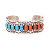 Navajo Turquoise and Coral Bracelet, Jewelry, Bracelet, Native