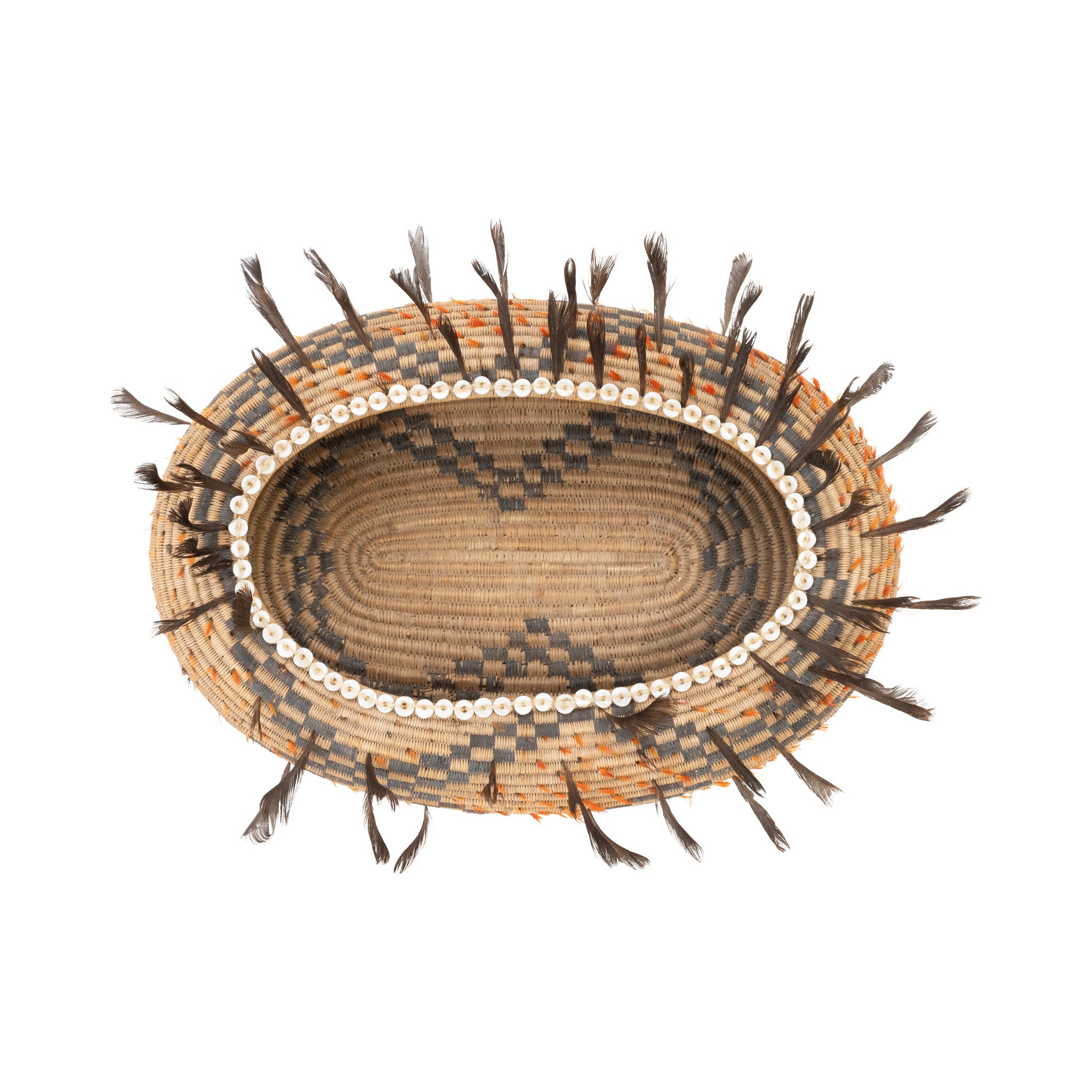 Pomo Feathered Basket