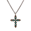 Turquoise Cross Necklace, Jewelry, Necklace, Native