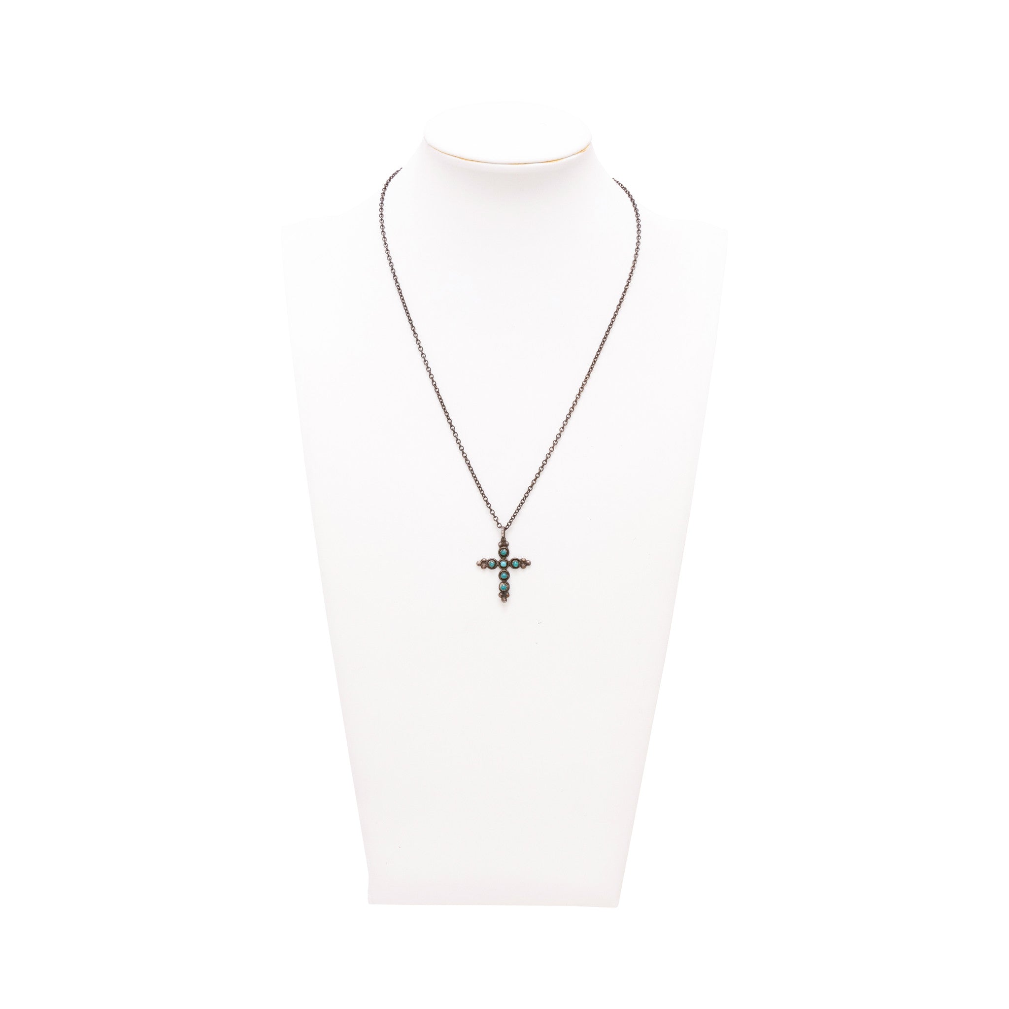 Turquoise Cross Necklace