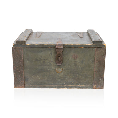 Wells Fargo Co. Wooden Strong Box, Furnishings, Furniture, Chest