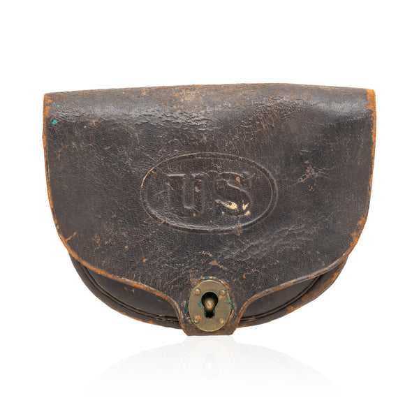 Indian War Leather Cartridge Box, Firearms, Ammunition, Other