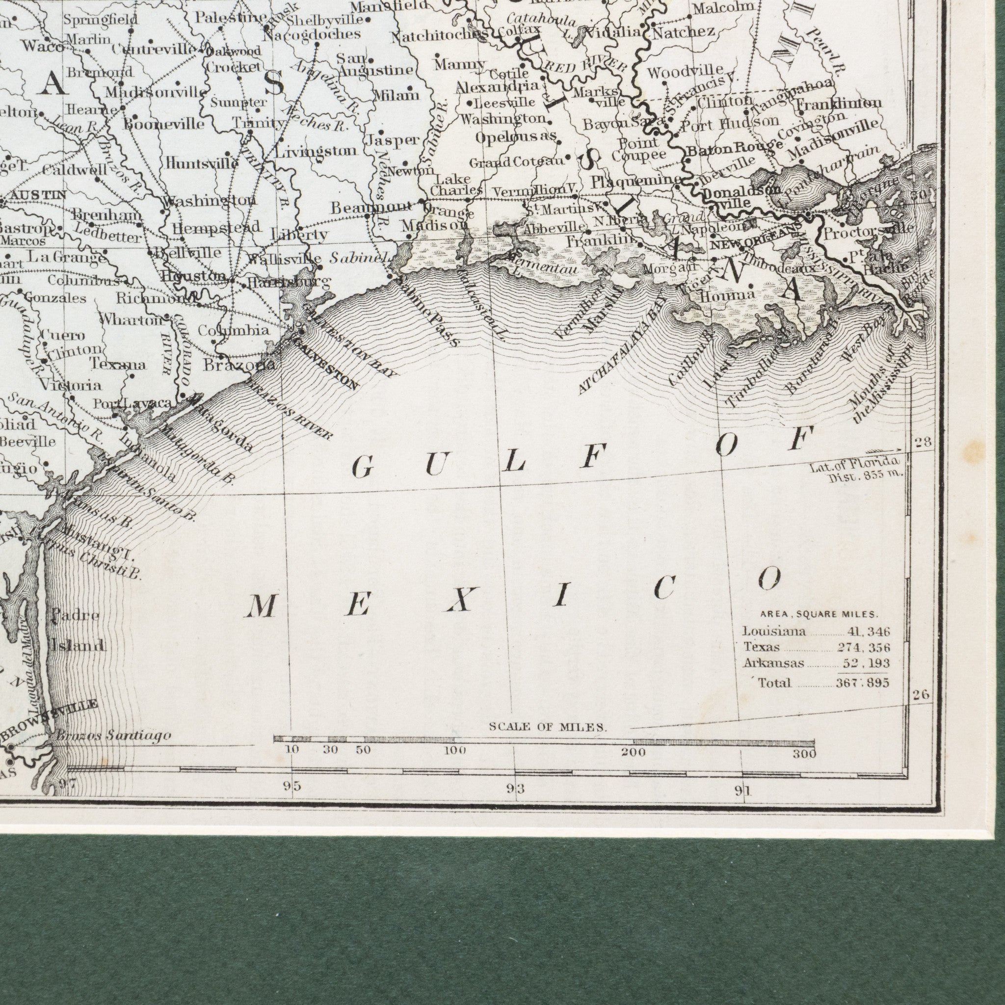Map of Texas 1880