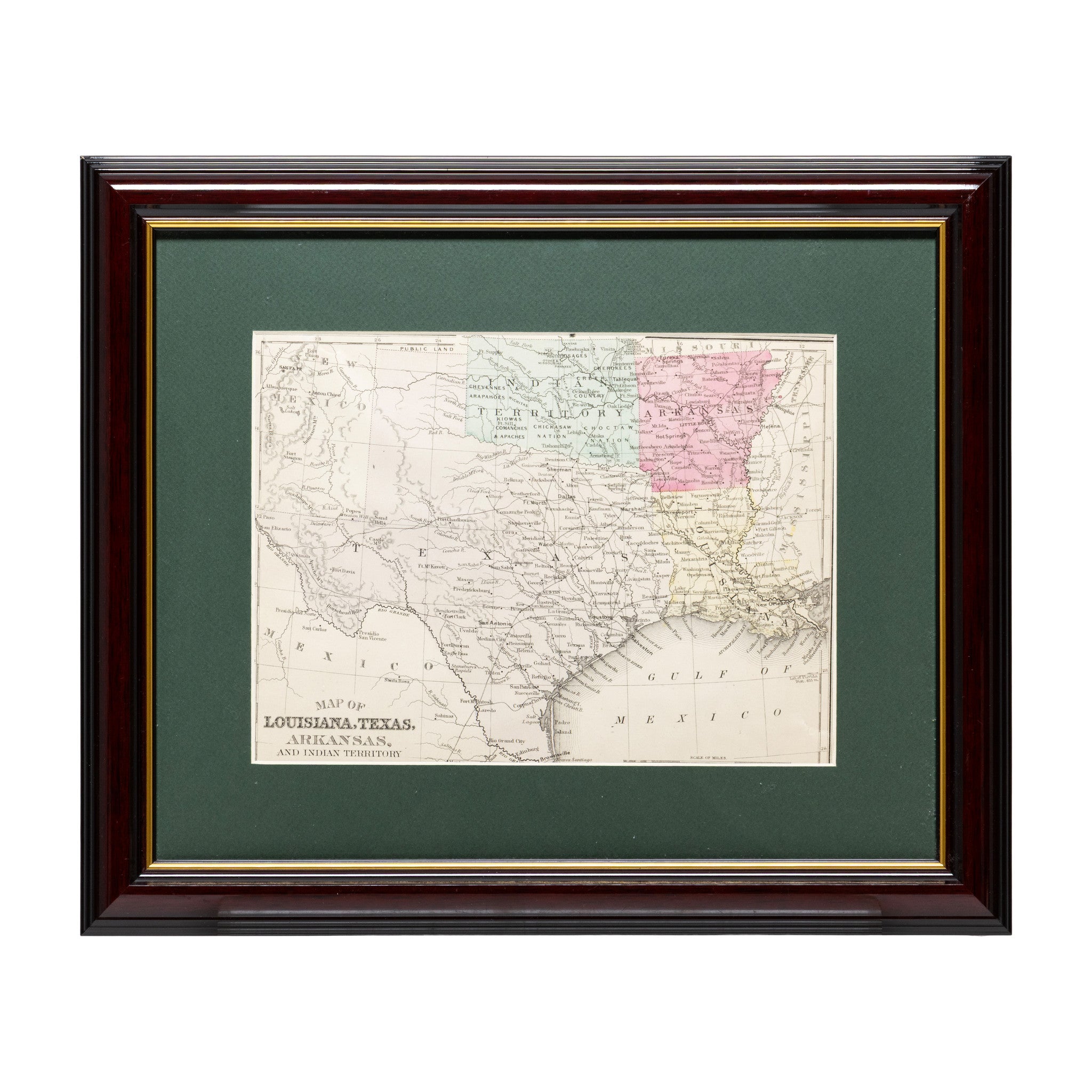 Map of Texas 1886, Furnishings, Decor, Map