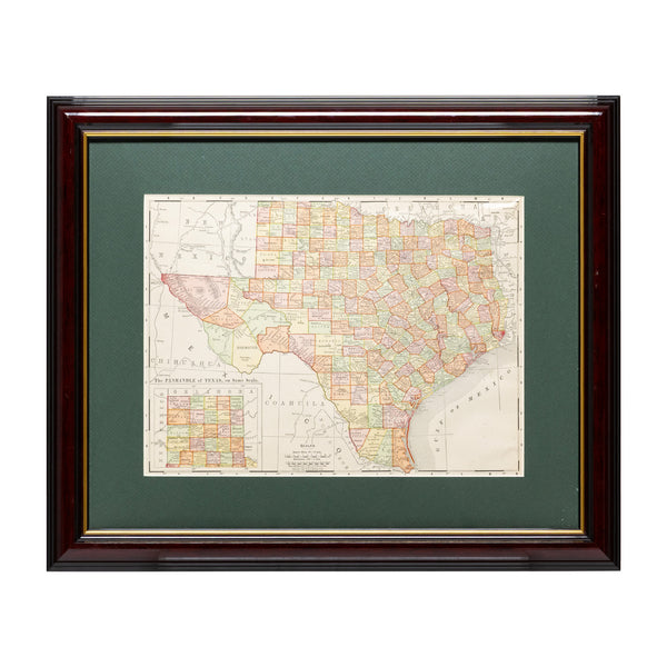 Map of Texas 1908, Furnishings, Decor, Map
