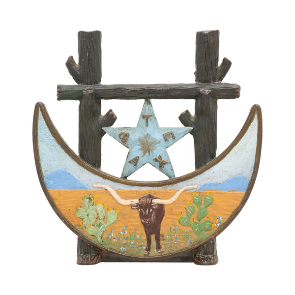 Texas Centennial Cast Iron Doorstop, Furnishings, Other, Doorstop