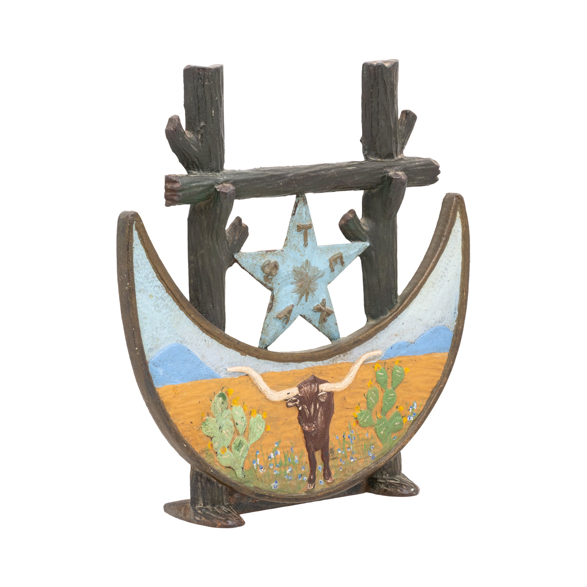 Texas Centennial Cast Iron Doorstop