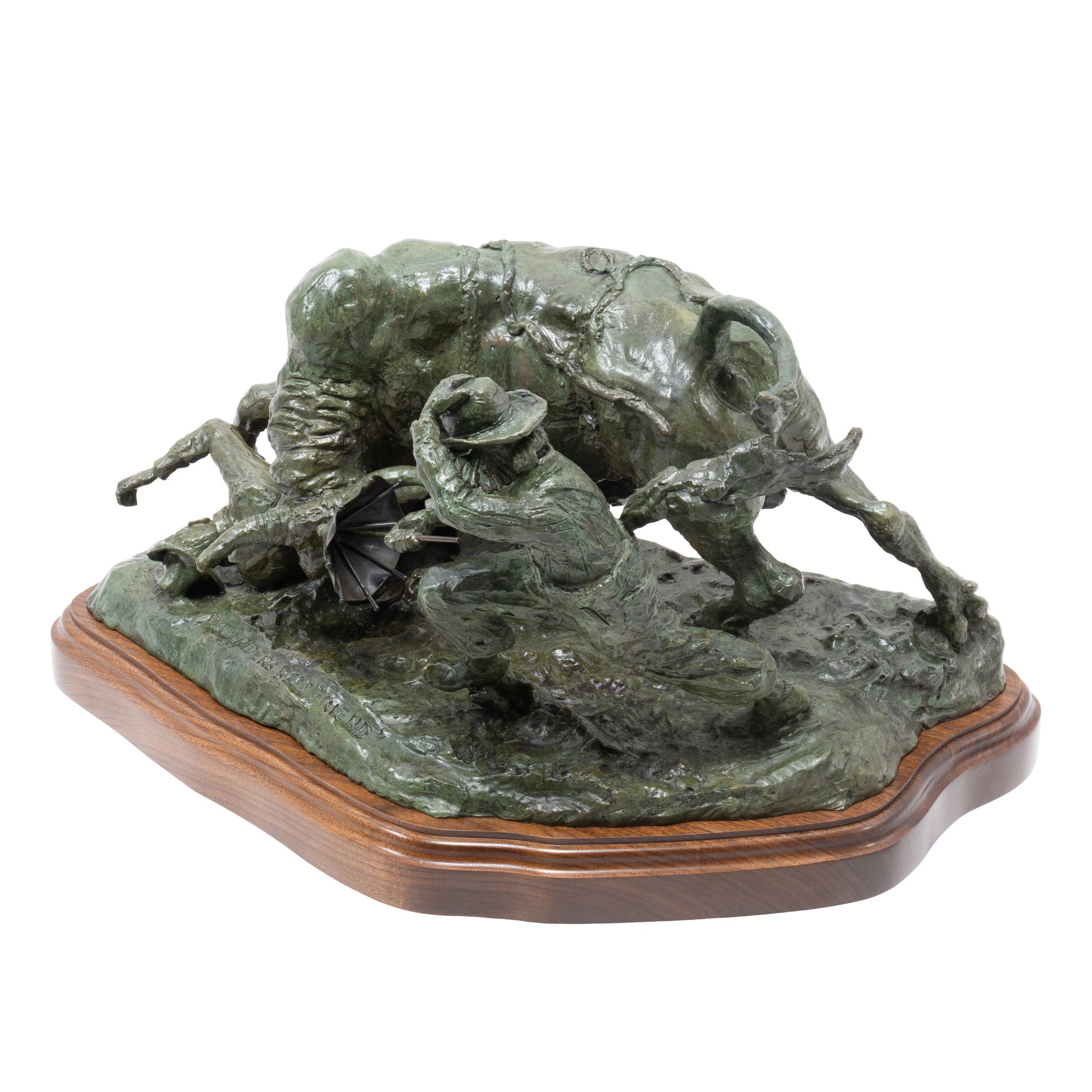 "Bullriders Best Friend" Bronze by Robert Scriver