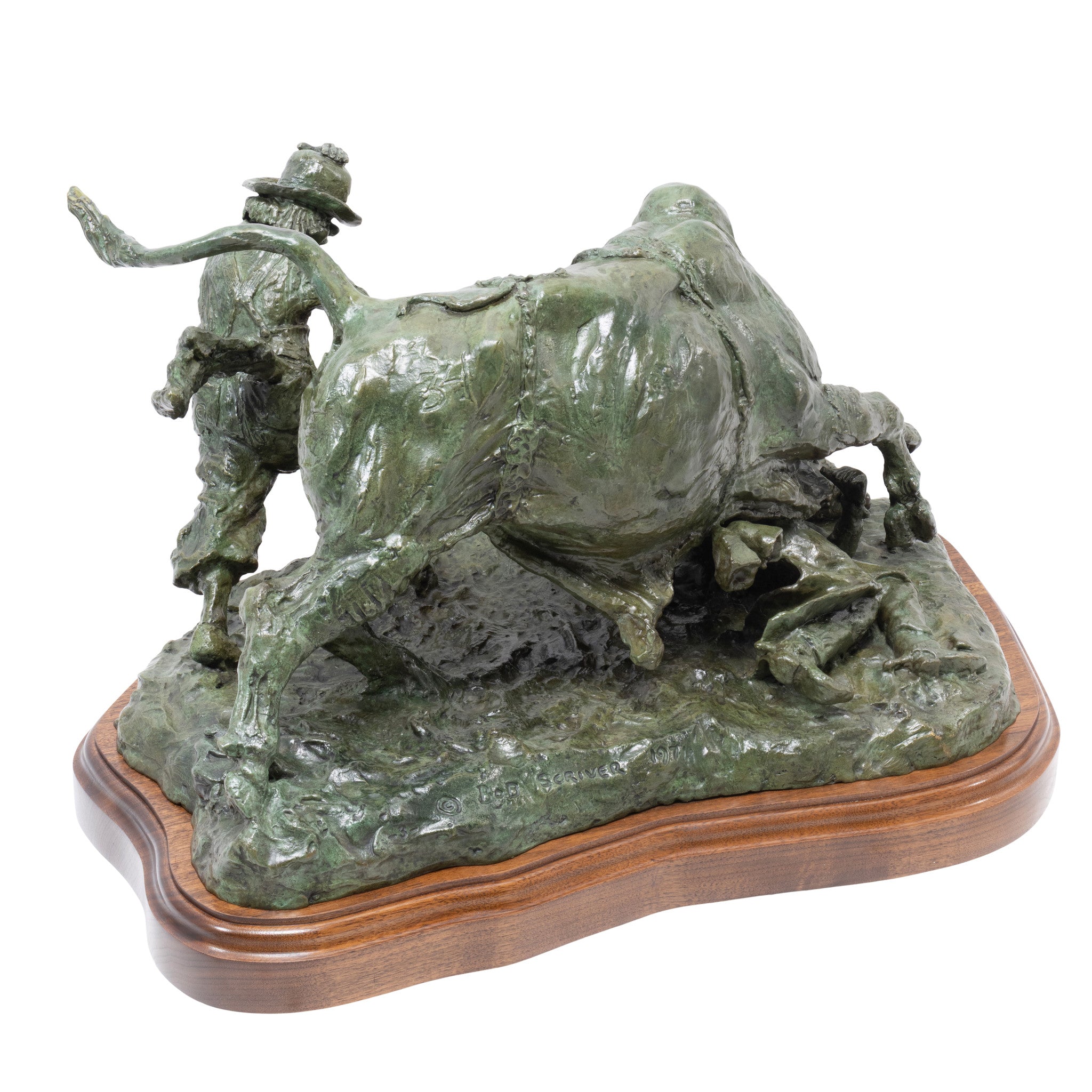 "Bullriders Best Friend" Bronze by Robert Scriver