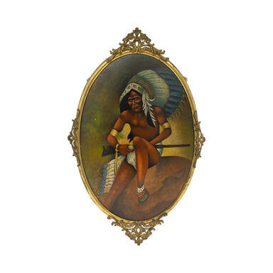 Indian Warrior by A.W. Gage, Fine Art, Painting, Native American