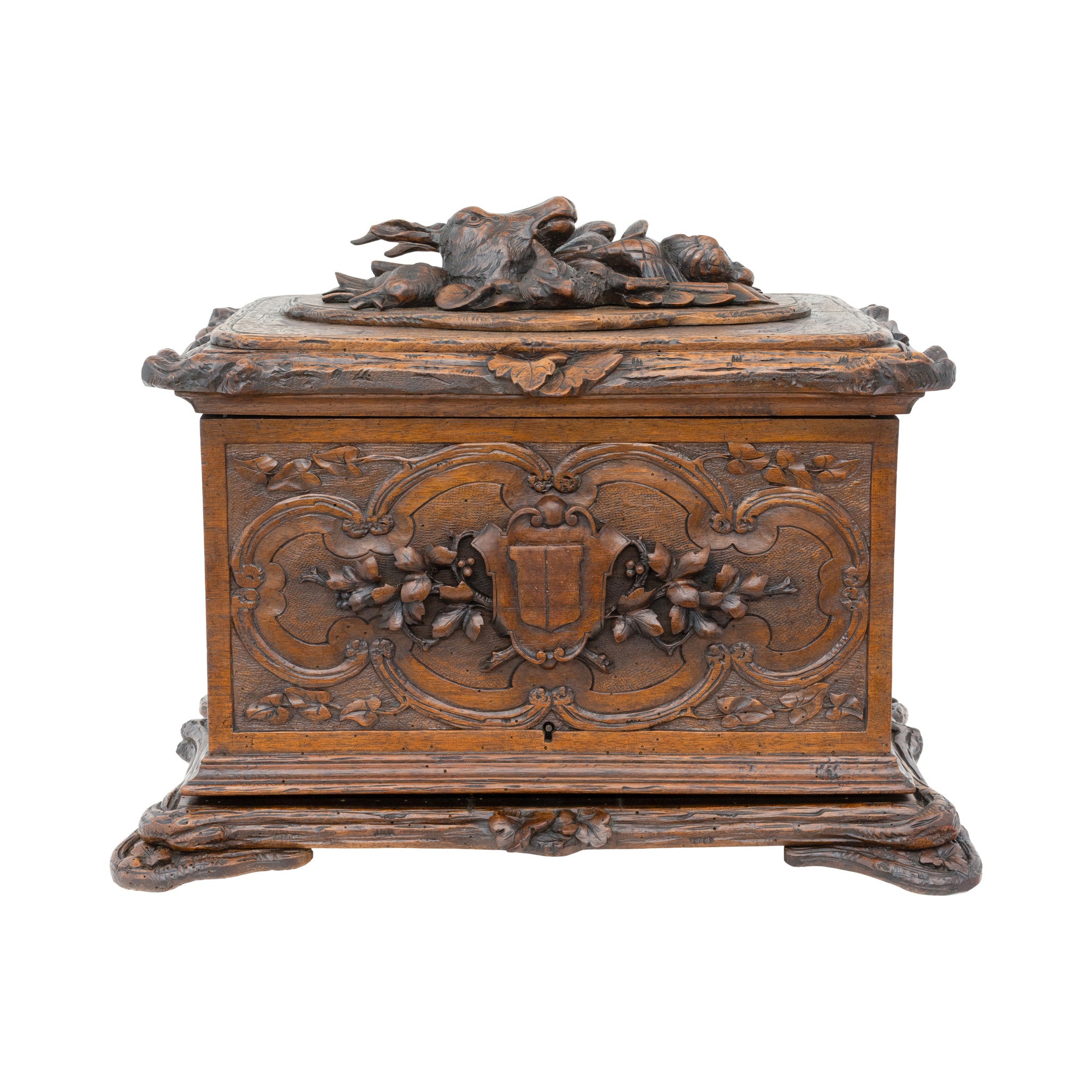 French Deer Head Tantalus Box