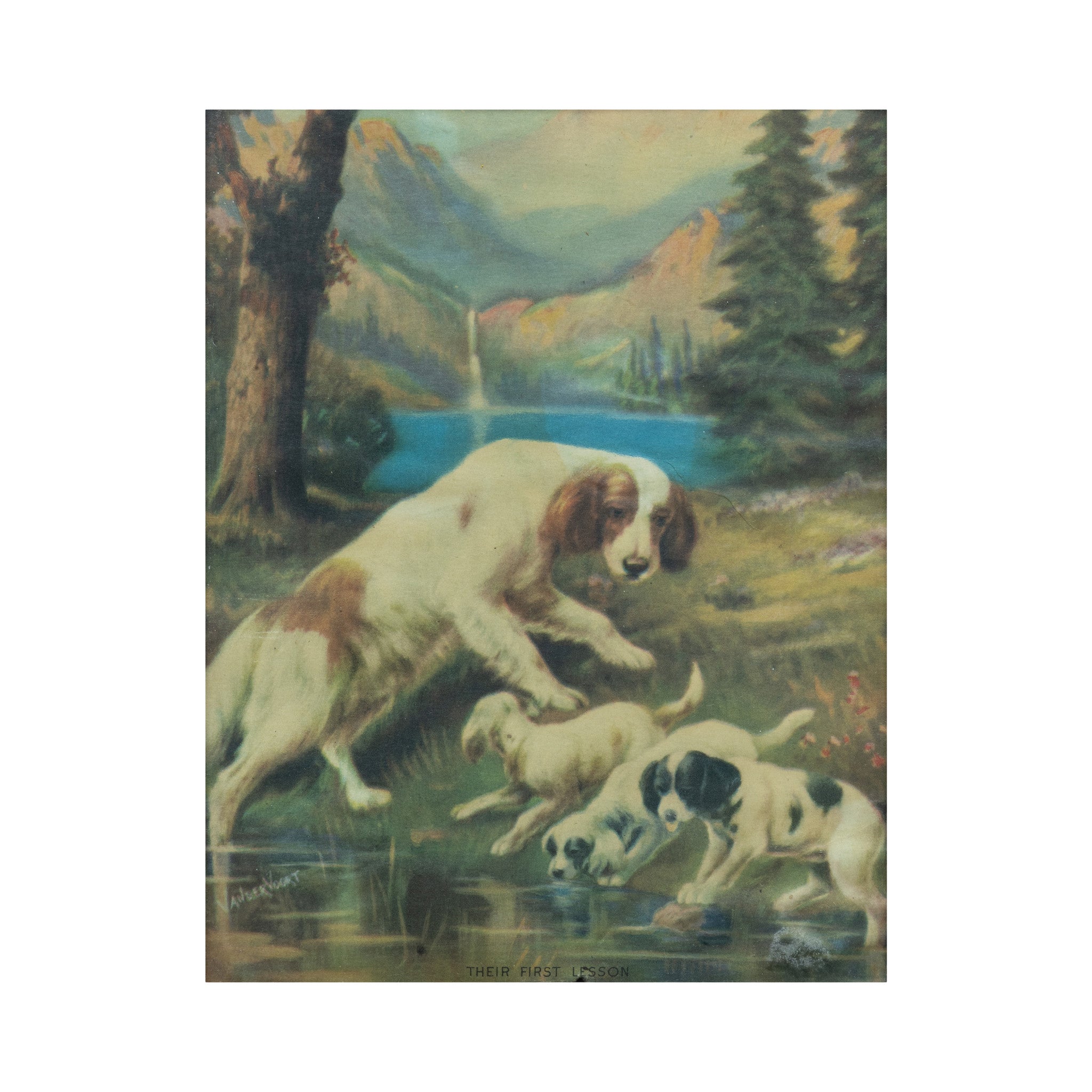 "Their First Lesson" by Andrew Vogt ADE, Sporting Goods, Advertising, Calendar