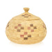 Alaskan Lidded Basket, Native, Basketry, Vertical