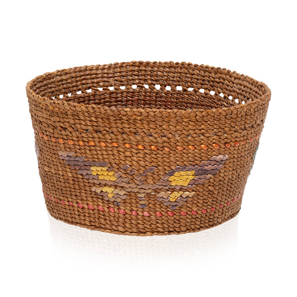Tsimshian Basket, Native, Basketry, Vertical
