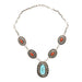 Navajo Turquoise and Coral Necklace, Jewelry, Necklace, Native