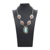 Navajo Turquoise and Coral Necklace
