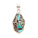 Navajo Inlay Pendant, Jewelry, Necklace, Native