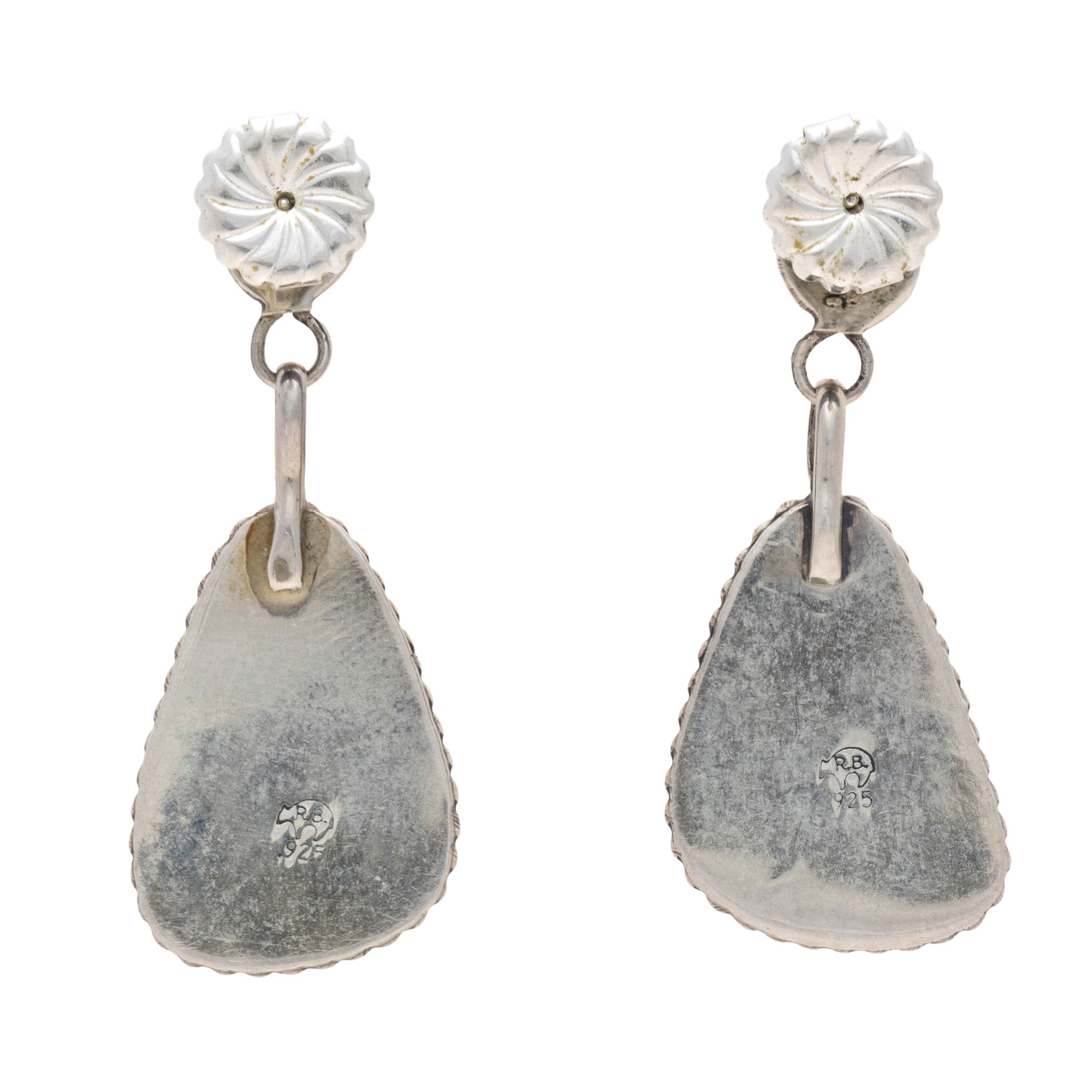 Spiny Oyster and Turquoise Earrings