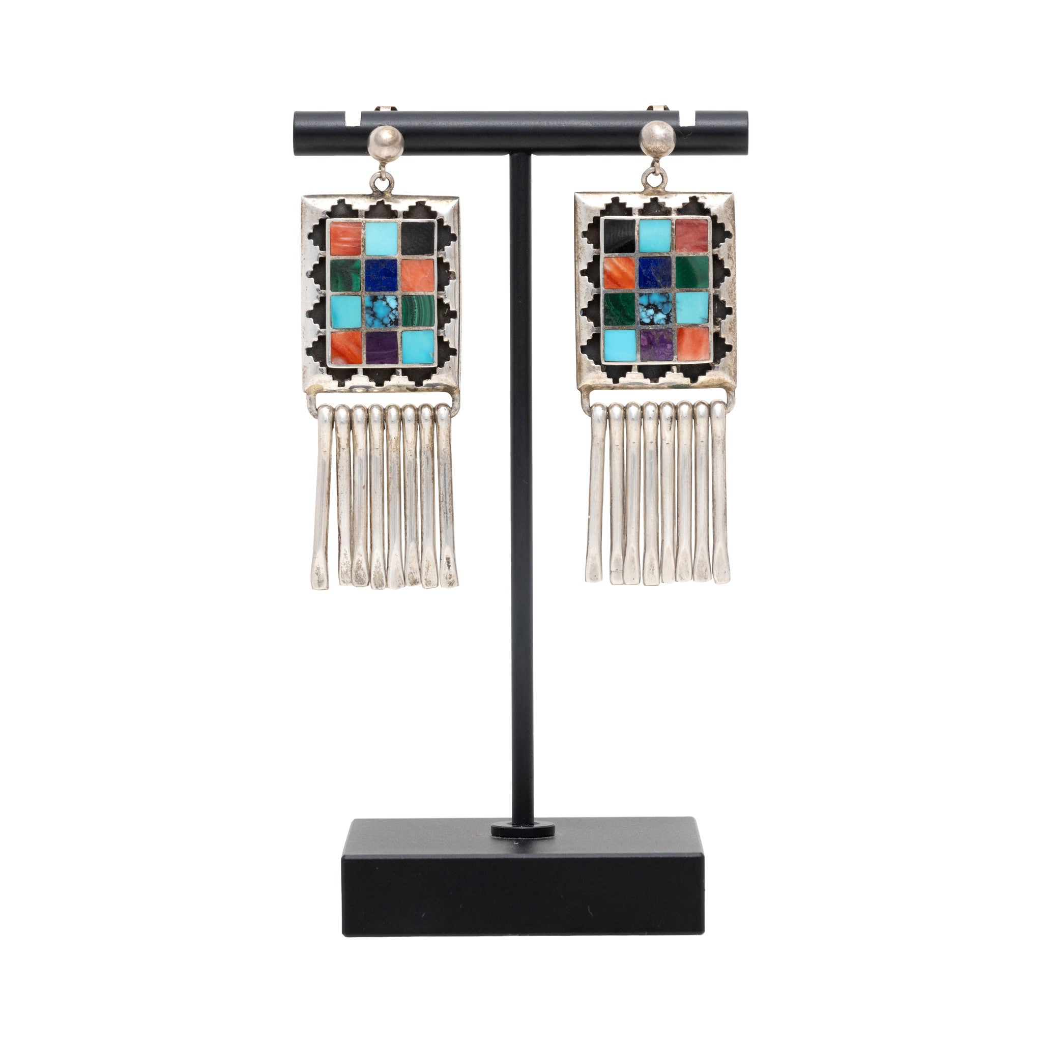 Sterling Inlay Earrings