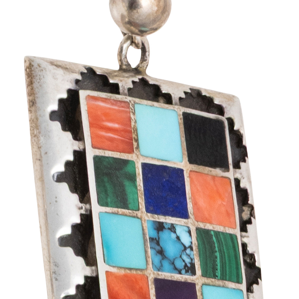 Sterling Inlay Earrings