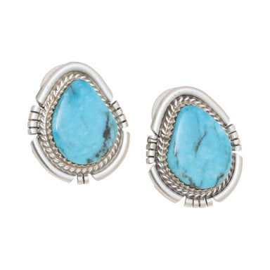 Navajo Turquoise Earrings, Jewelry, Earrings, Native