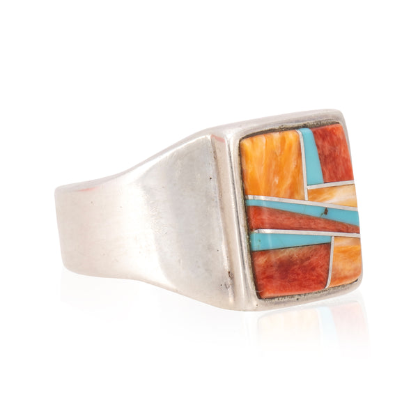 Navajo Inlay Ring, Jewelry, Ring, Native