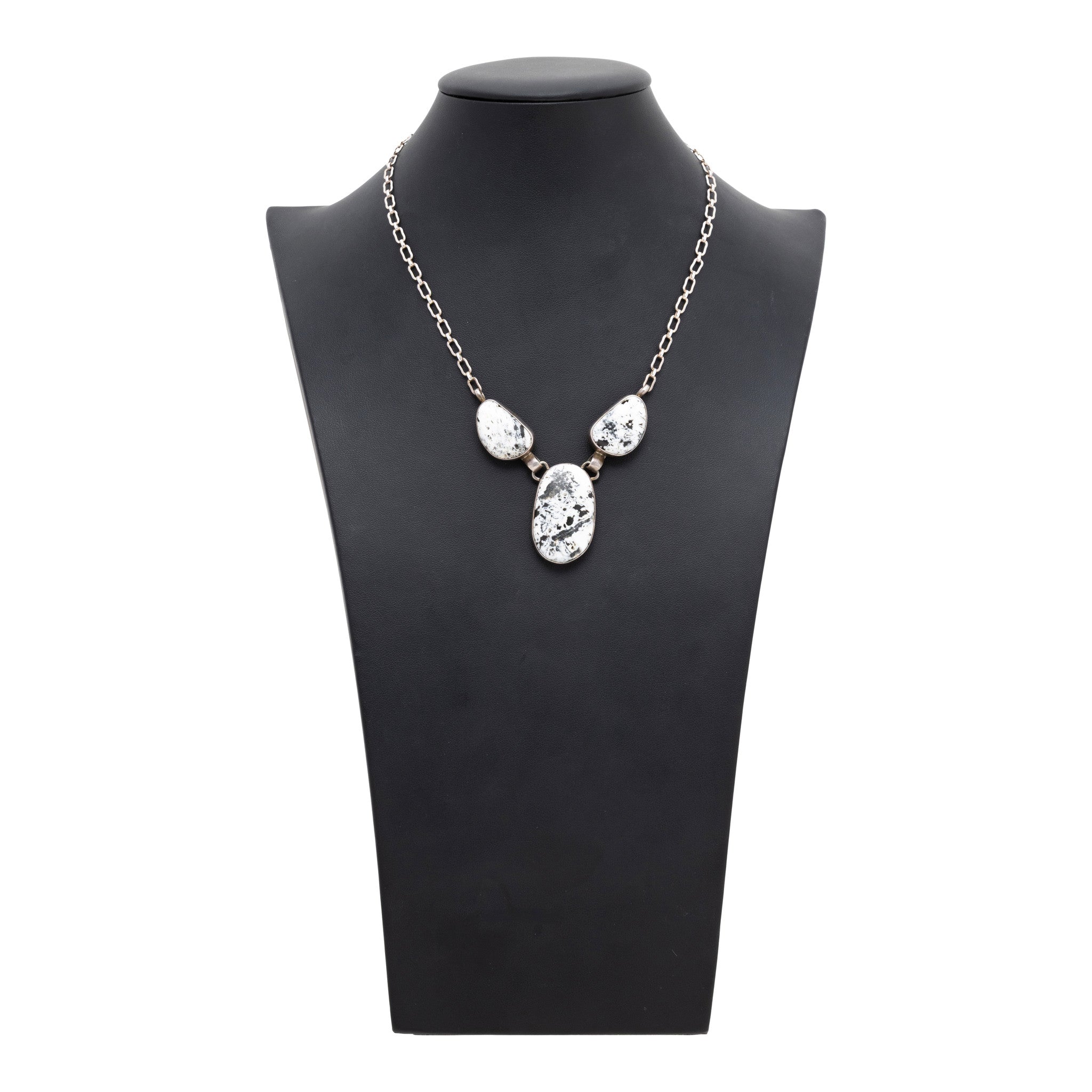 Navajo White Buffalo Turquoise Necklace