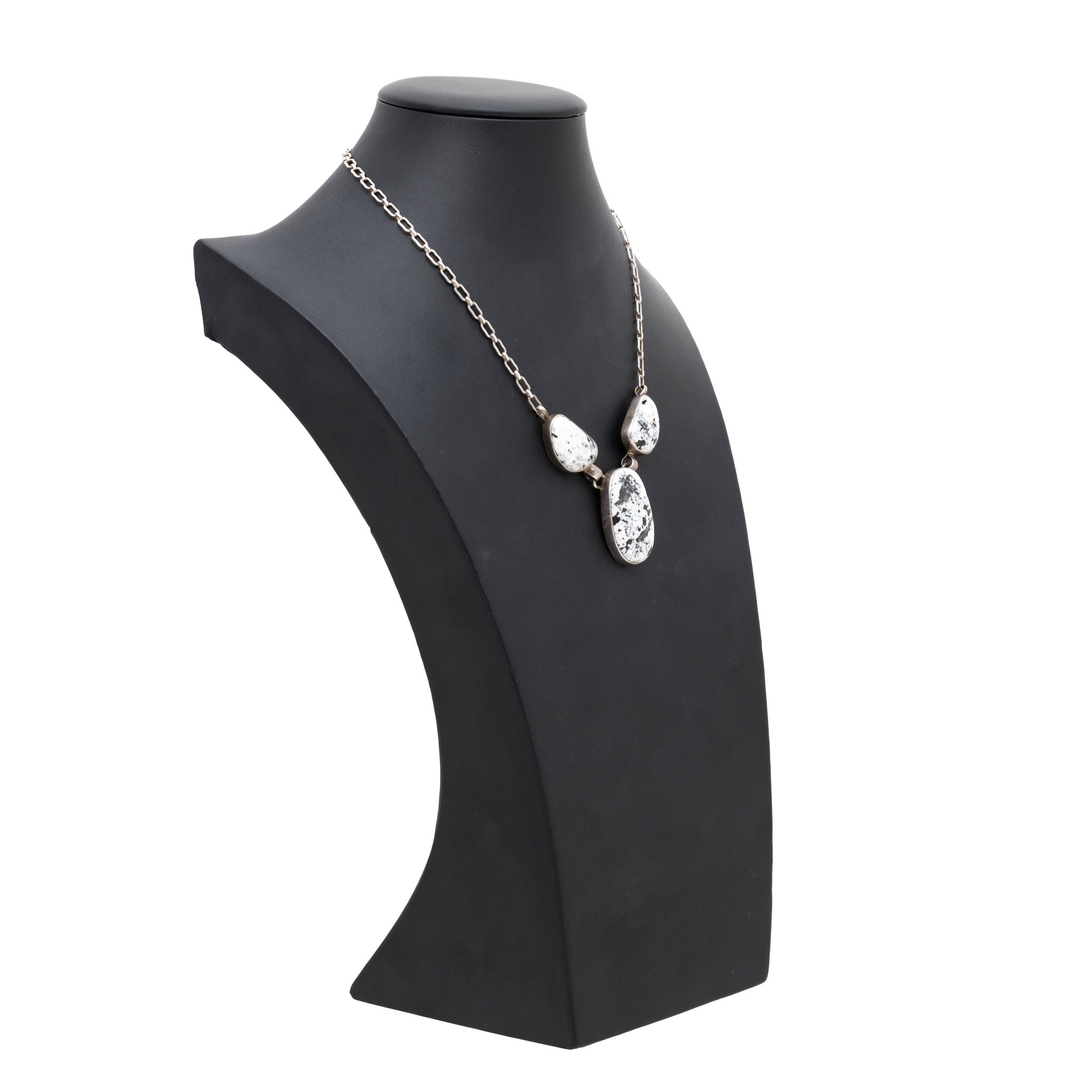 Navajo White Buffalo Turquoise Necklace