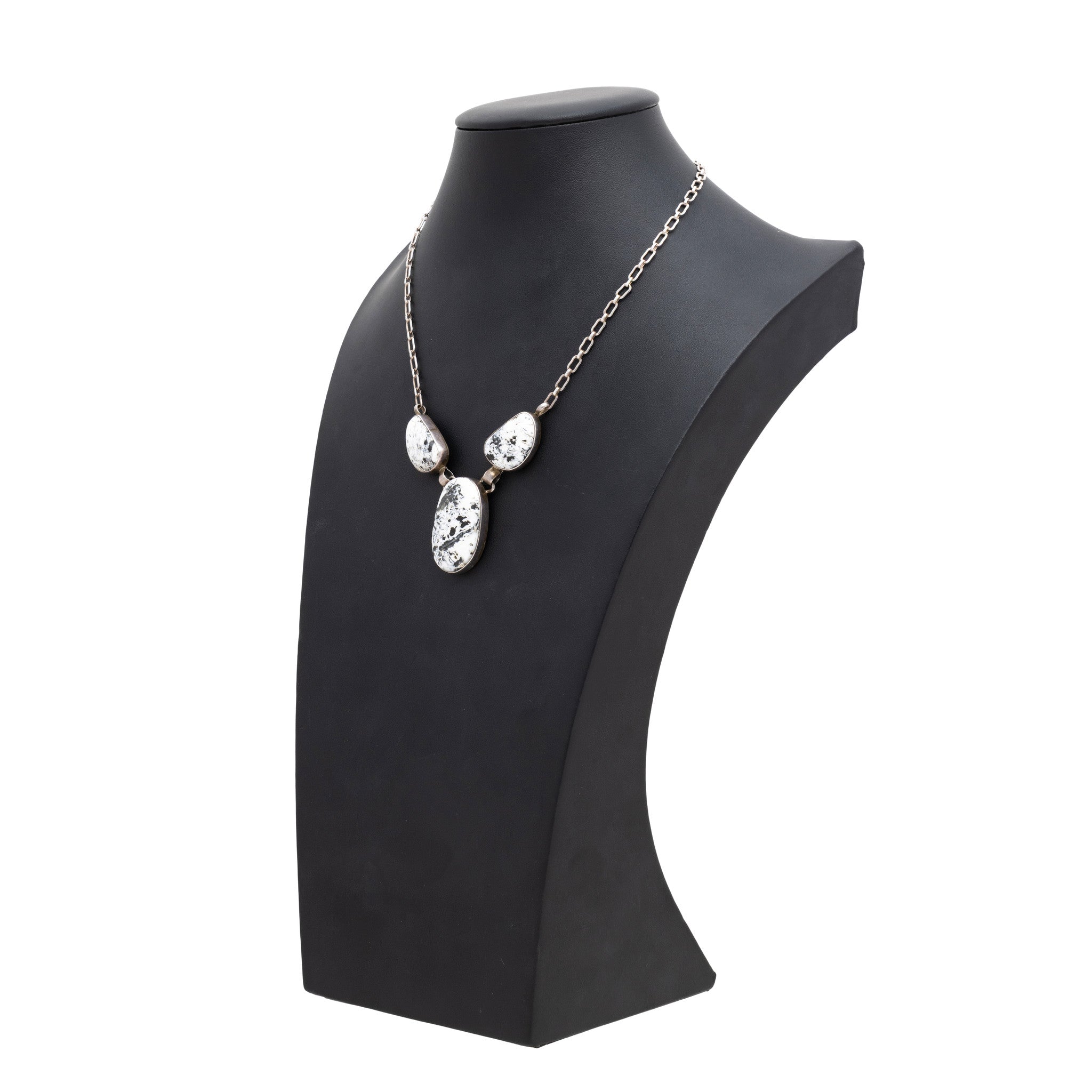 Navajo White Buffalo Turquoise Necklace