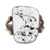 Navajo White Buffalo Turquoise Ring