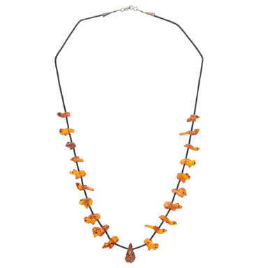 Zuni Amber Fetish Necklace, Jewelry, Necklace, Native