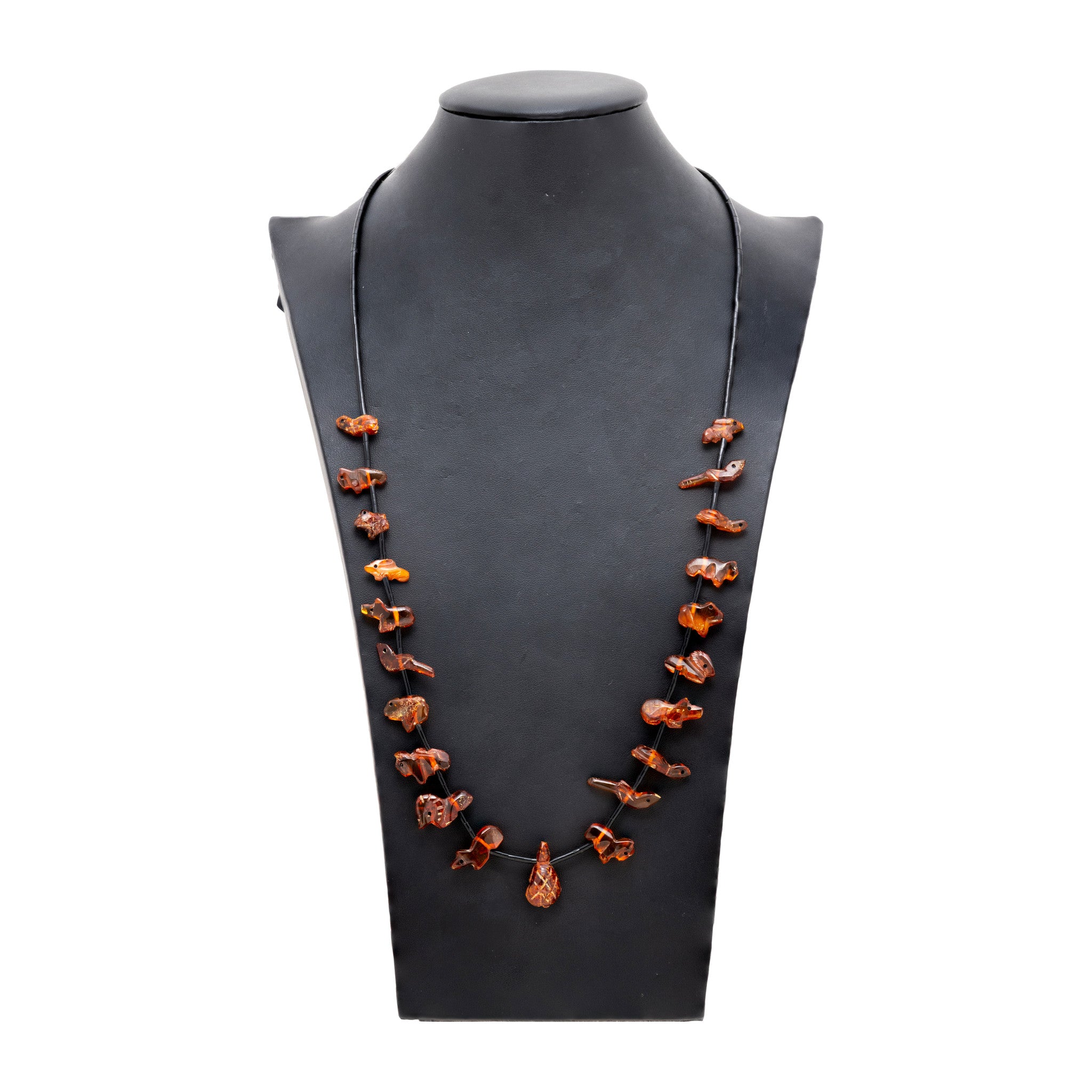 Zuni Amber Fetish Necklace